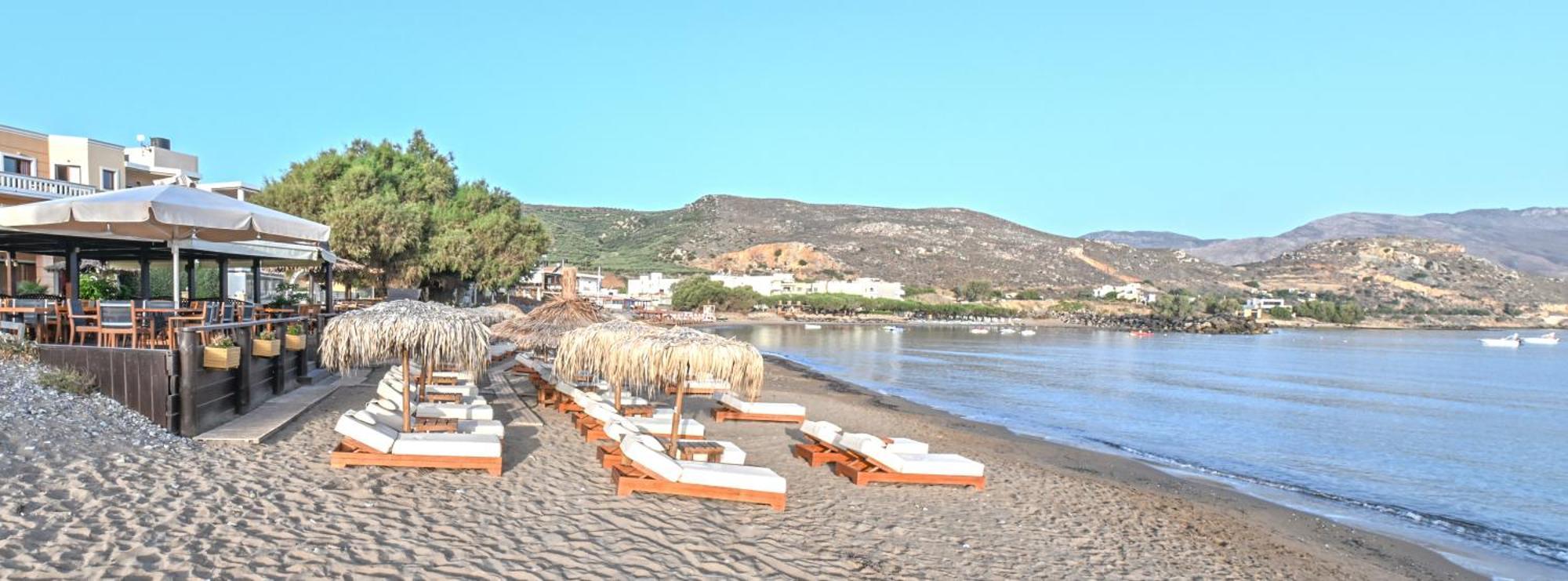 Maria Beach Hotel Kissamos Bagian luar foto