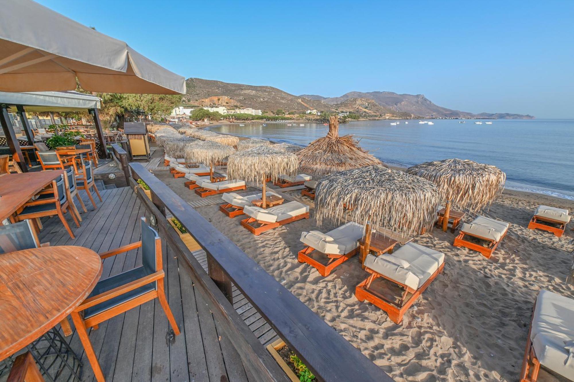 Maria Beach Hotel Kissamos Bagian luar foto