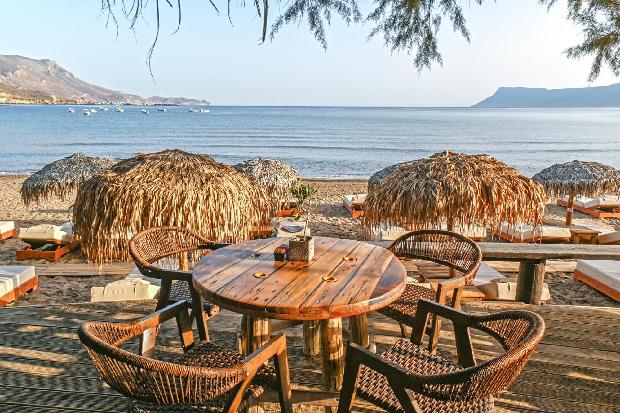Maria Beach Hotel Kissamos Bagian luar foto