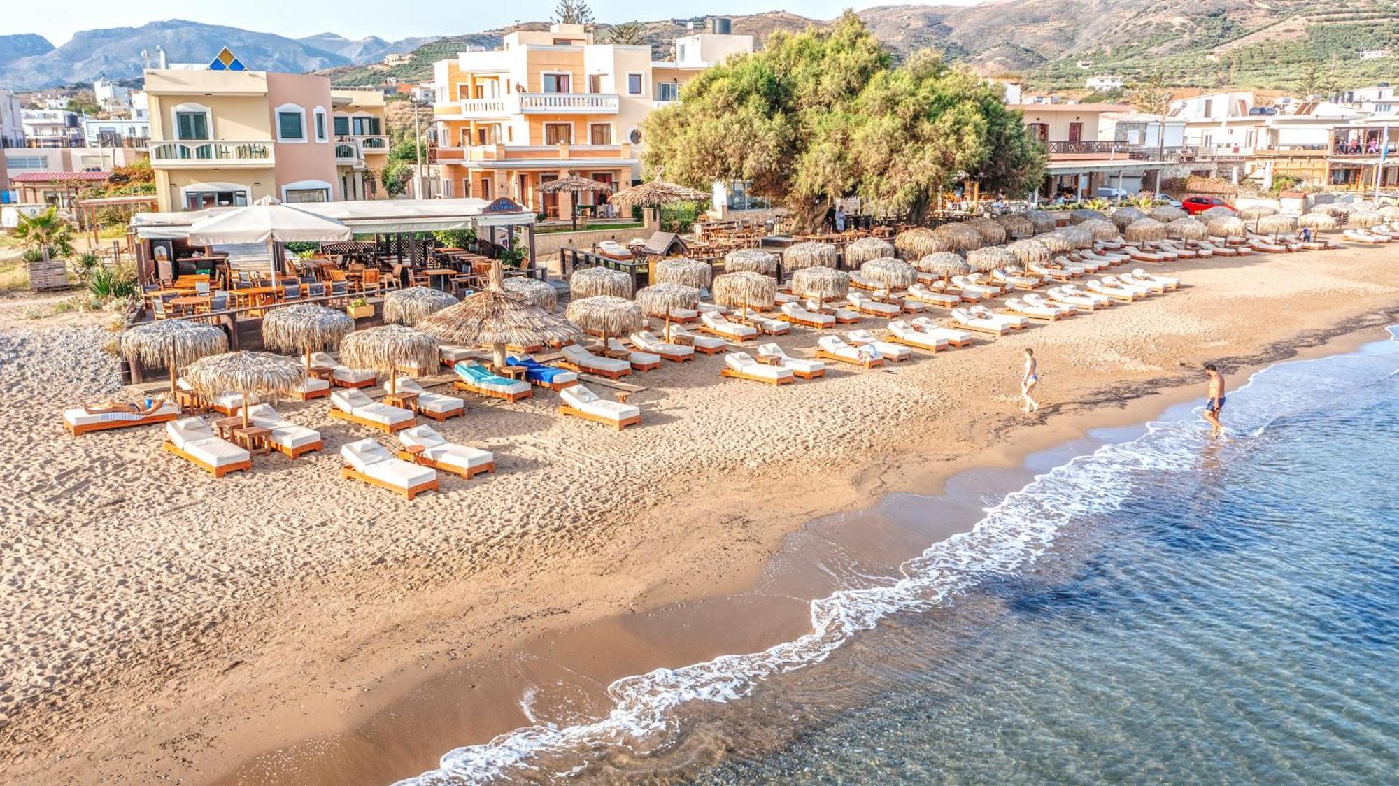 Maria Beach Hotel Kissamos Bagian luar foto