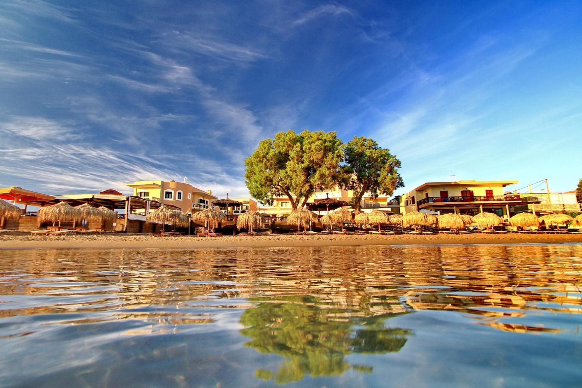 Maria Beach Hotel Kissamos Bagian luar foto